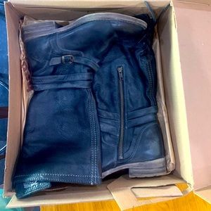 Bed Stu Black Paros riding boots lace up size 9.5